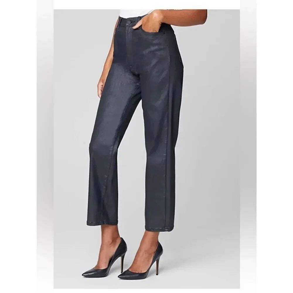Blank NYC the Baxter Coated black denim New size 24